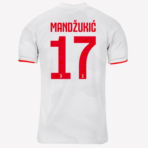 Trikot Juventus NO.17 Mandzukic Auswarts 2019-20 Grau Weiß Fussballtrikots Günstig